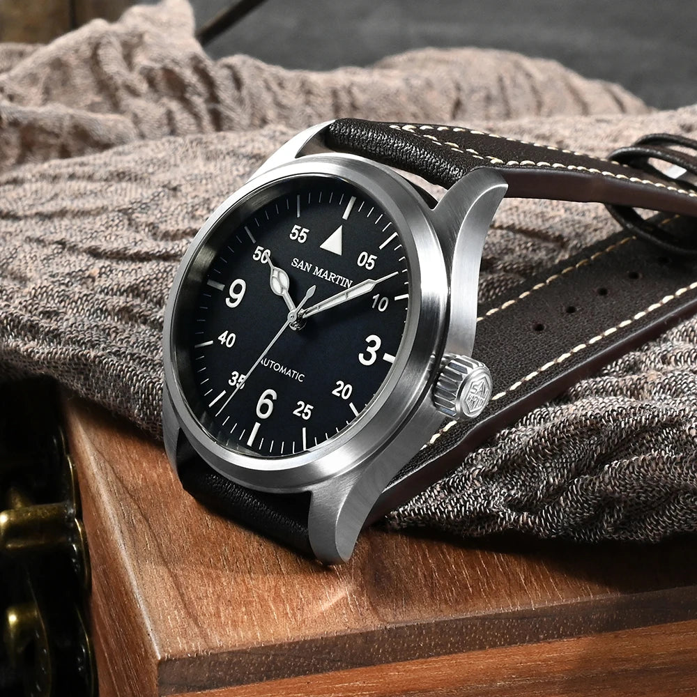 San Martin Pilotenuhr SN0034G-B1