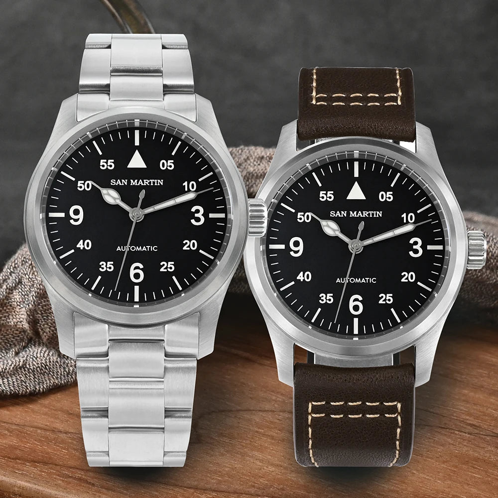 San Martin Pilotenuhr SN0034G-B1