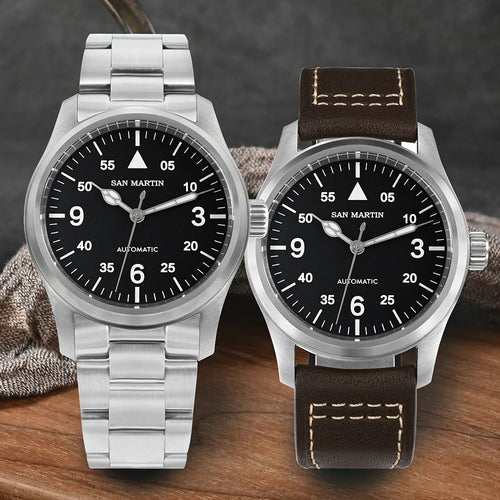 San Martin Pilotenuhr SN0034G-B1