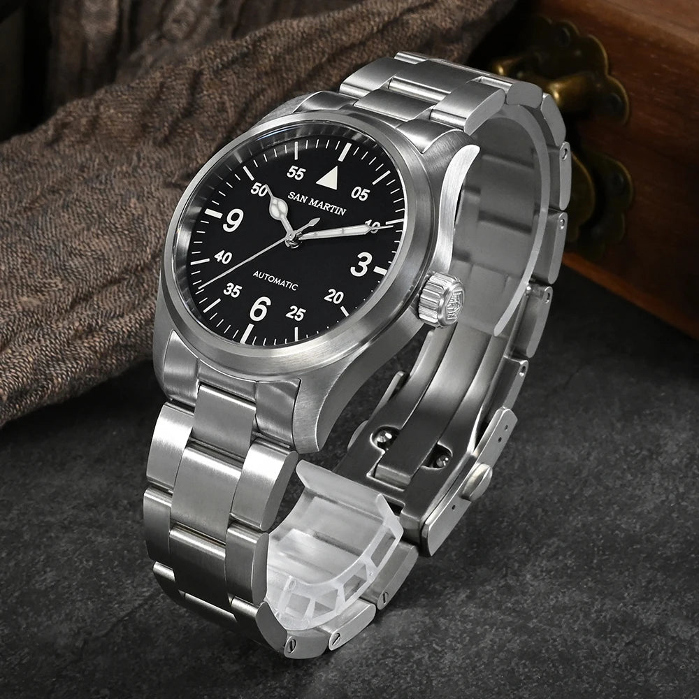 San Martin Pilotenuhr SN0034G-B1