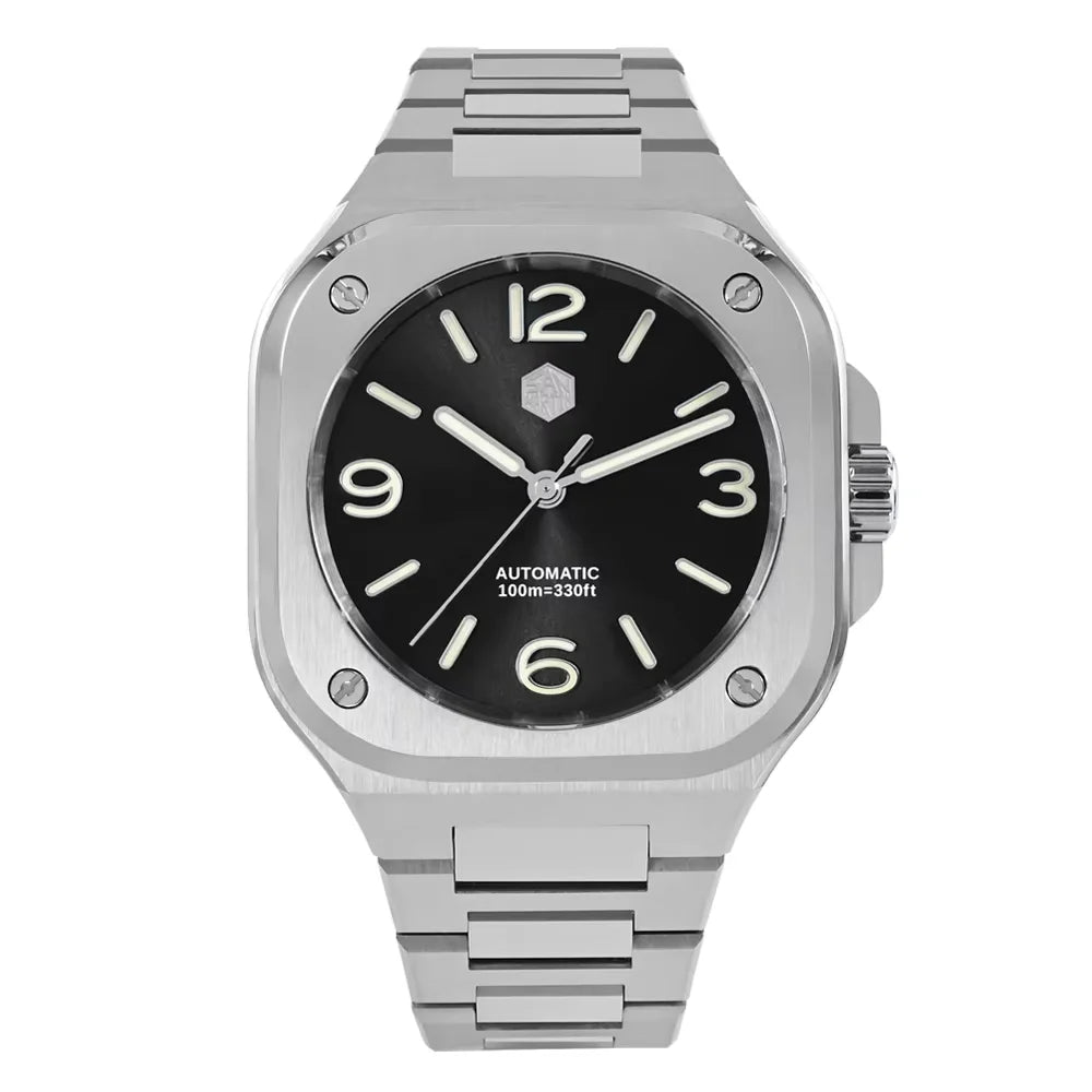 San Martin SN0074 Sportuhr Sunray Schwarz Variante