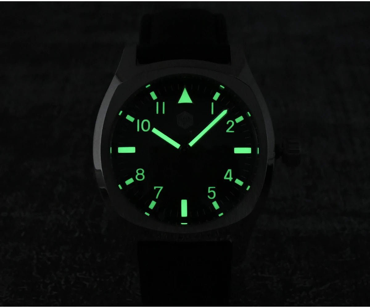 San Martin SN0026 Sportuhr Lume Nachtansicht