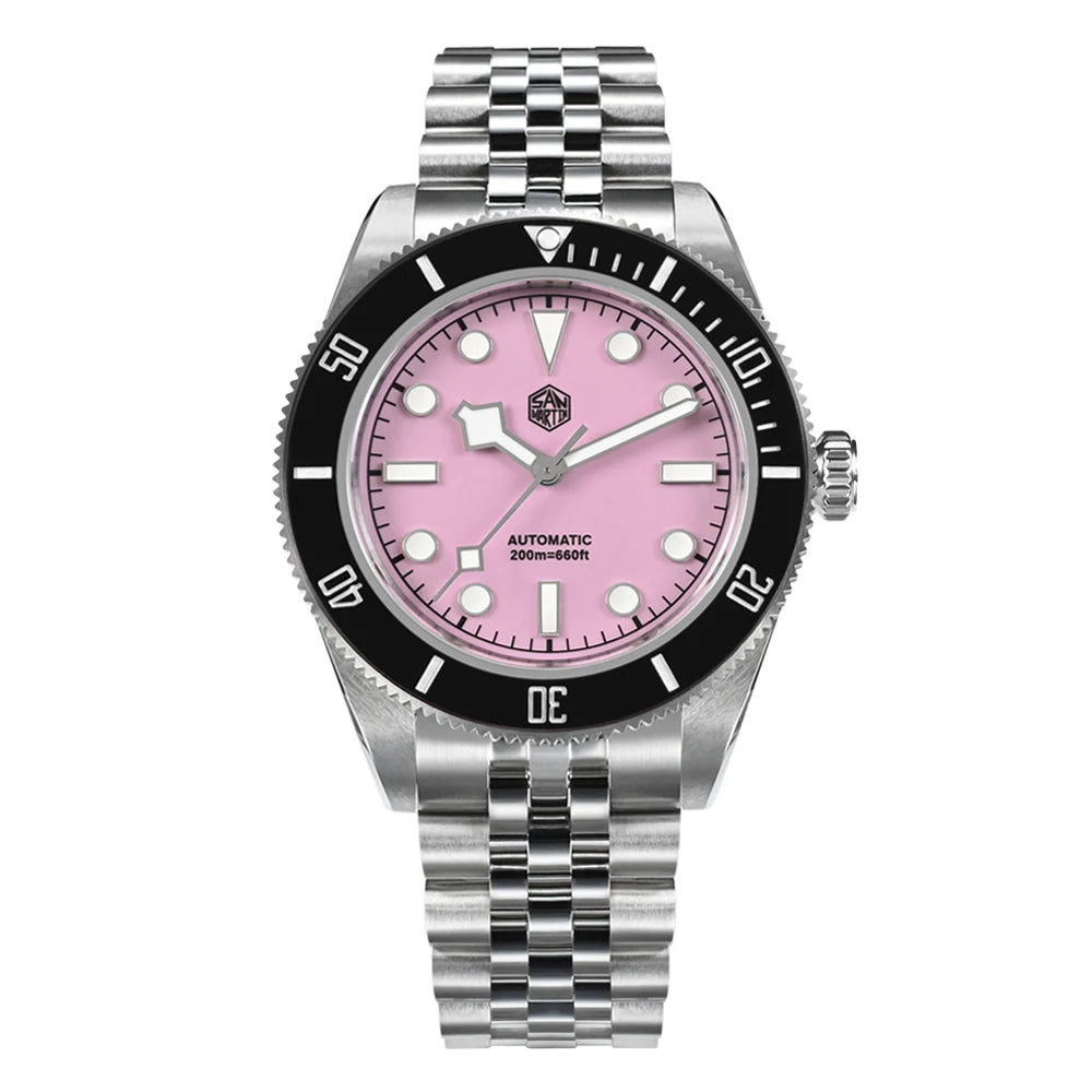 San Martin SN0128 BB Taucheruhr Emaille Rosa