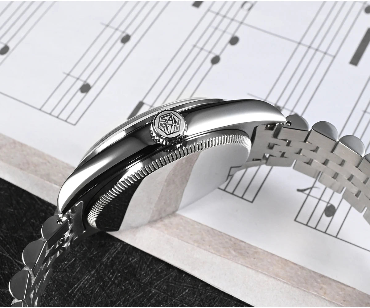 San Martin SN0050 Kleideruhr Faltschließen-Detail