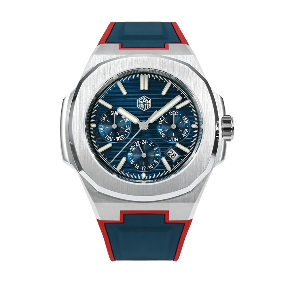San Martin SN0075 Kleideruhr Sunray Blau R B1