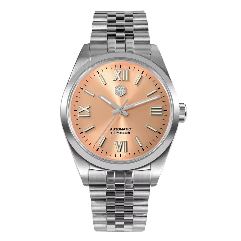 San Martin SN0050 Kleideruhr Sunray Lachs